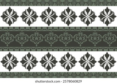 Classic Damask Seamless Pattern - Vector Illustration for Elegant Textile Design 