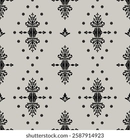 Classic Damask Seamless Pattern. Vector Illustration for Elegant Textile Design.