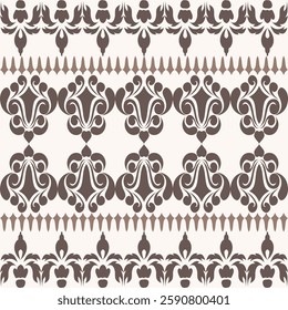 Classic Damask Seamless Pattern - Vector Illustration for Elegant Textile Design