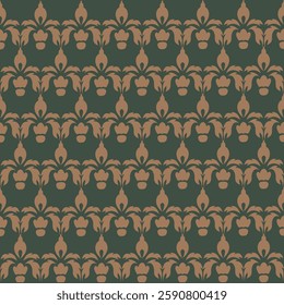 Classic Damask Seamless Pattern - Vector Illustration for Elegant Textile Design