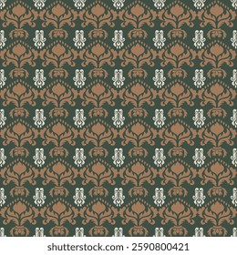 Classic Damask Seamless Pattern - Vector Illustration for Elegant Textile Design