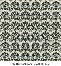 Classic Damask Seamless Pattern - Vector Illustration for Elegant Textile Design