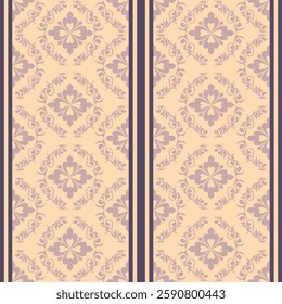 Classic Damask Seamless Pattern - Vector Illustration for Elegant Textile Design