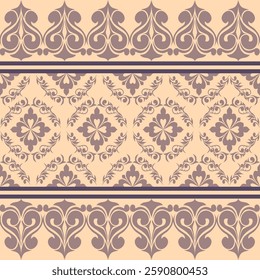 Classic Damask Seamless Pattern - Vector Illustration for Elegant Textile Design