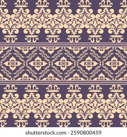 Classic Damask Seamless Pattern - Vector Illustration for Elegant Textile Design