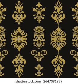 Clássico Damask Sem Costura
Padrão - Ilustração vetorial para têxteis elegantes
Design