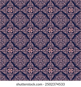Classic Damask seamless pattern, Vintage design, element old style, Rose gold floral ornament, Luxury Ornamental lace tracery, Traditional background, Vector Illustration for Elegance Textile Design