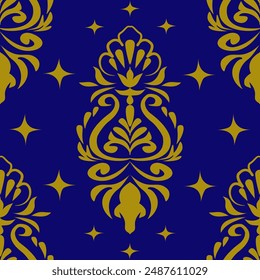 Classic Damask Seamless Vector Illustration EPS