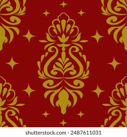 Classic Damask Seamless Vector Illustration EPS