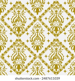 Classic Damask Seamless Vector Illustration EPS