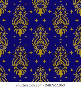 Classic Damask Seamless Vector Illustration EPS
