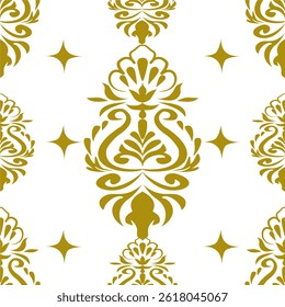 Classic Damask Seamless Vector Illustration EPS