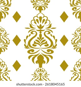 Classic Damask Seamless Vector Illustration EPS