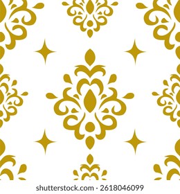 Classic Damask Seamless Vector Illustration EPS