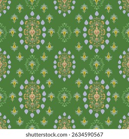  Classic Damask SeamlessPattern  Vector Illustration for Elegant TextileDesign