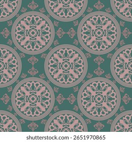  Classic Damask SeamlessPattern  Vector Illustration for Elegant TextileDesign
