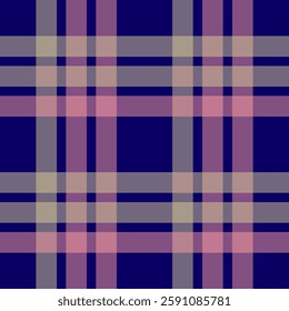 Classic dark purple and beige tartan pattern with a modern twist. Perfect for textile design, fashion, and home decor. High-resolution seamless vector design.