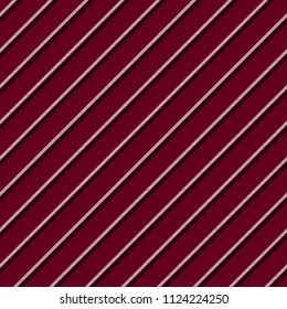 Classic dark red striped background seamless pattern. Vector illustration.