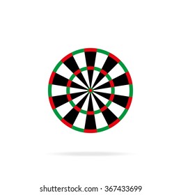 Classic darts board icon.
