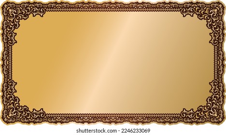 Classic decorative frame antique western style
