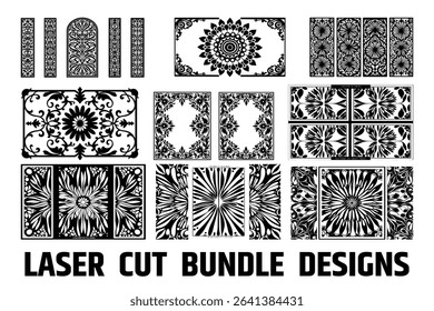 Classic Decorative Laser Cut Wall Panel Designs, laser cut bundle designs
