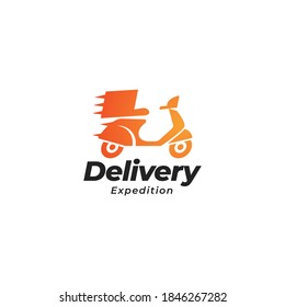 classic Delivery scooter emblems, logo, icons and badges. Urban, street scooter illustrations and graphics.