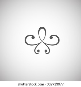 Classic design element vector on a white background.