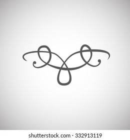 Classic design element vector on a white background.