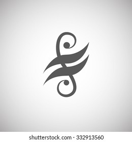 Classic design element vector on a white background.