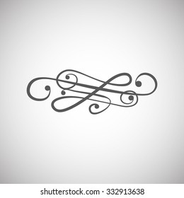 Classic design element vector on a white background.