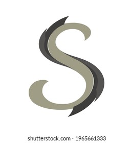 Letra de diseño clásica imagen vectorial S para el diseño de elementos. Ilustración del vector EPS.8 EPS.10
