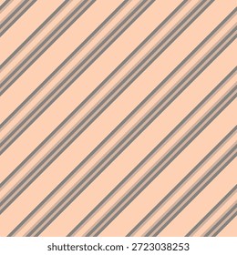 Líneas diagonales clásicas en sensual melocotón y diseño de patrón repetitivo de Greystoke
