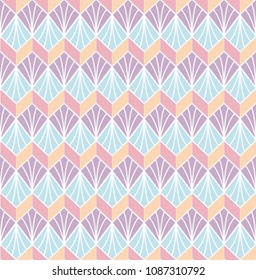 Classic Diamond Art Deco Seamless Pattern. Geometric Stylish Texture. Abstract Retro Vector Texture.