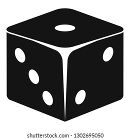 Classic dice icon. Simple illustration of classic dice vector icon for web design isolated on white background
