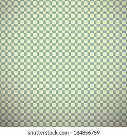 Classic different vector pattern (tiling). Blue, yellow colors. Texture for printing onto fabric, paper, scrap booking. Abstract dot and square shape. Classy background.