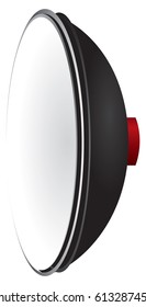 Classic dish reflector for studio photo works.