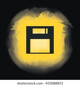 Classic diskette save vintage isolated, vector illustration graphic