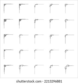 Classic Divider Set Fancy Corner