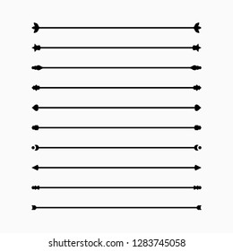 Classic Dividers set, simple graphic design, vector illustration