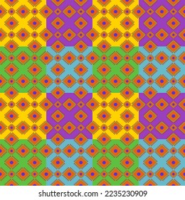 Classic donkey, local pattern, colorful design