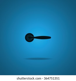 Classic door handle icon.