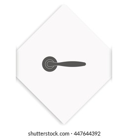 Classic door handle icon.