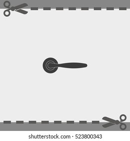 Classic door handle icon.