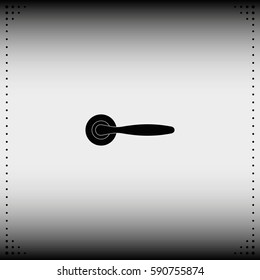 Classic door handle icon.