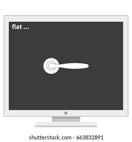 Classic door handle icon.