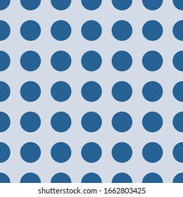 Classic dots abstract monochromatic design seamless patterns. A seamless vector background. blue ornament. Graphic modern pattern. Simple graphic design.