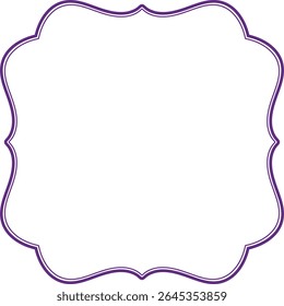 Klassieke Dubbele Lijn Frame Blauw Violet Transparant