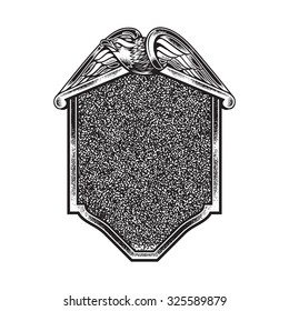 classic eagle badge vector vintage illustration