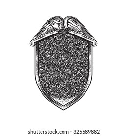 classic eagle badge vector vintage illustration