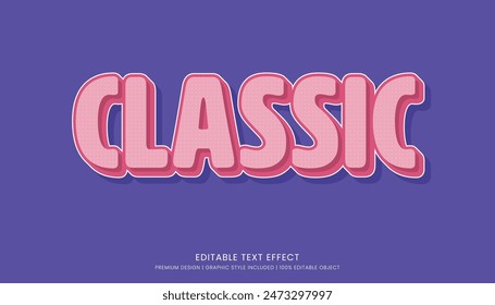 classic editable 3d text effect template bold typography and abstract style drinks logo and brand
